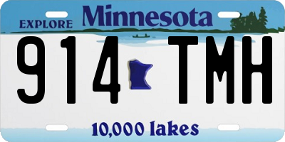 MN license plate 914TMH