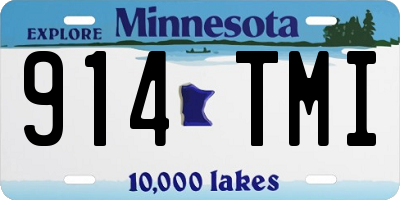 MN license plate 914TMI