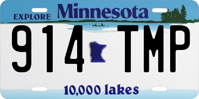 MN license plate 914TMP