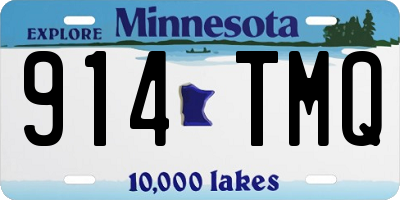 MN license plate 914TMQ