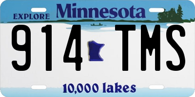MN license plate 914TMS