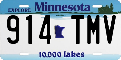 MN license plate 914TMV