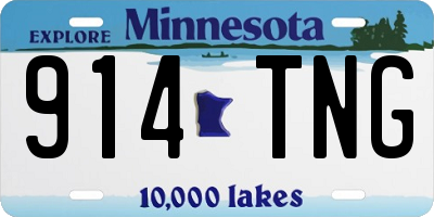 MN license plate 914TNG