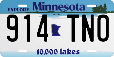 MN license plate 914TNO