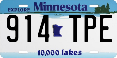 MN license plate 914TPE