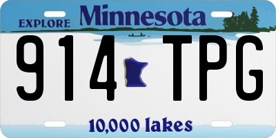 MN license plate 914TPG