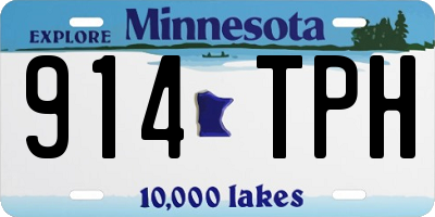 MN license plate 914TPH