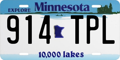 MN license plate 914TPL