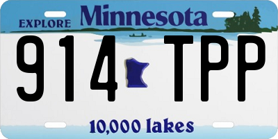MN license plate 914TPP