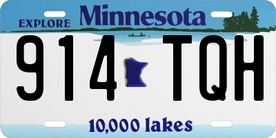 MN license plate 914TQH