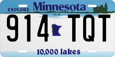 MN license plate 914TQT