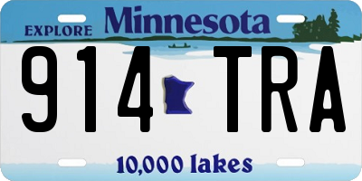 MN license plate 914TRA