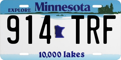 MN license plate 914TRF