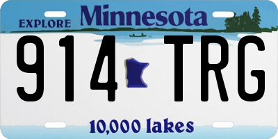 MN license plate 914TRG