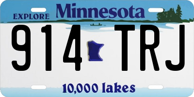 MN license plate 914TRJ