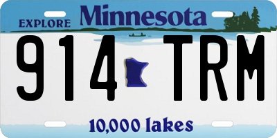MN license plate 914TRM
