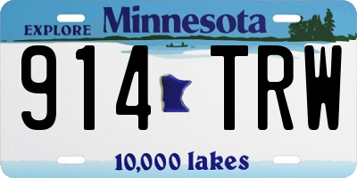MN license plate 914TRW