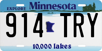 MN license plate 914TRY