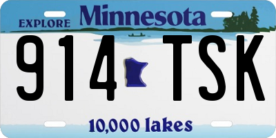MN license plate 914TSK