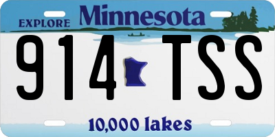 MN license plate 914TSS