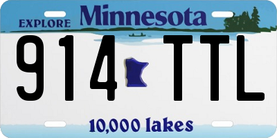 MN license plate 914TTL