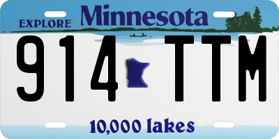 MN license plate 914TTM