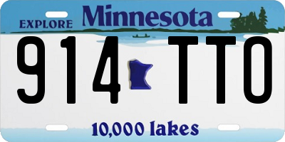 MN license plate 914TTO
