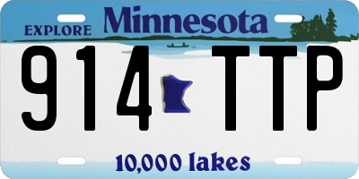 MN license plate 914TTP