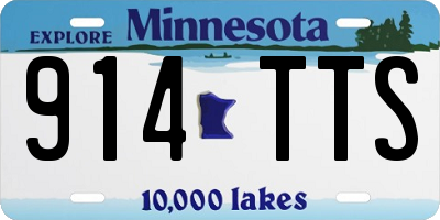 MN license plate 914TTS