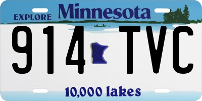 MN license plate 914TVC