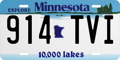 MN license plate 914TVI