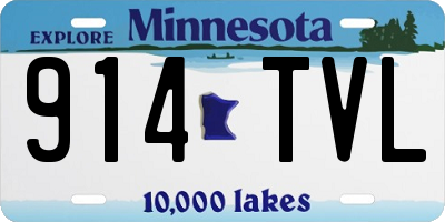 MN license plate 914TVL