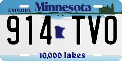 MN license plate 914TVO