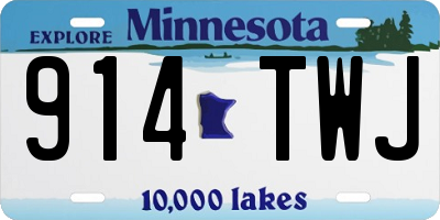 MN license plate 914TWJ