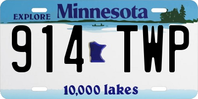 MN license plate 914TWP
