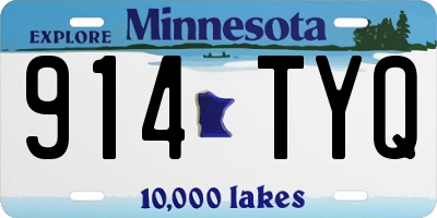 MN license plate 914TYQ