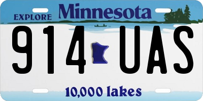 MN license plate 914UAS