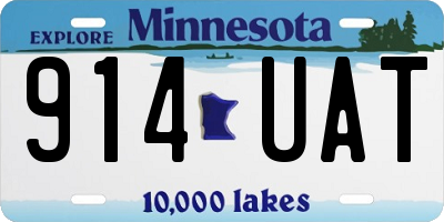 MN license plate 914UAT