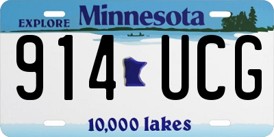 MN license plate 914UCG