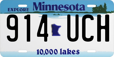 MN license plate 914UCH