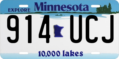 MN license plate 914UCJ