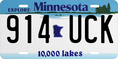 MN license plate 914UCK