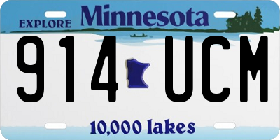 MN license plate 914UCM