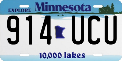 MN license plate 914UCU