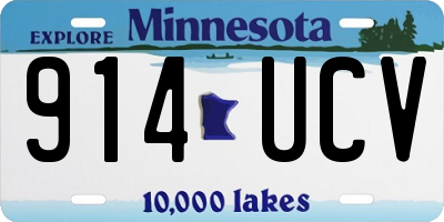 MN license plate 914UCV