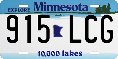 MN license plate 915LCG