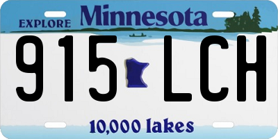 MN license plate 915LCH