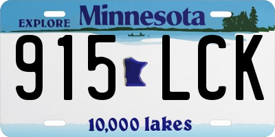 MN license plate 915LCK