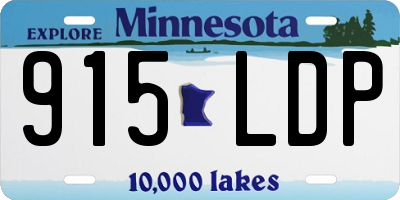 MN license plate 915LDP