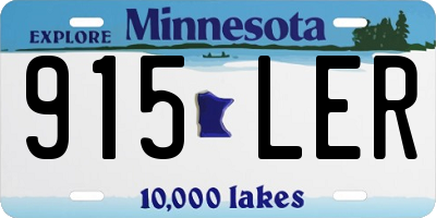 MN license plate 915LER